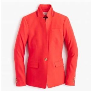 J. Crew red regent blazer